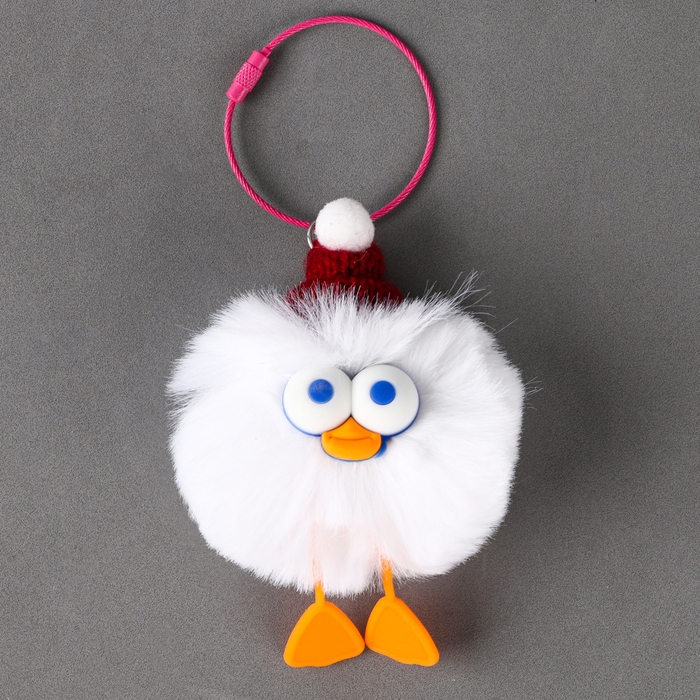 Брелок &laquo;Птенчик&raquo;, в шапочке, 8 см, цвет МИКС