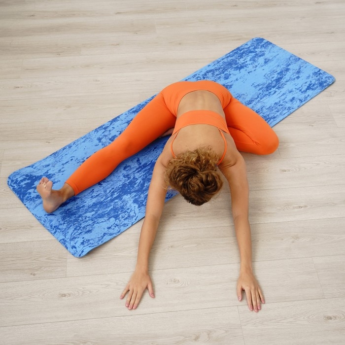 Коврик для йоги Sangh, 183&times;61&times;0,8 см, цвет синий