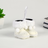 Подвеска &laquo;Сапожки&raquo;, с бомбошками