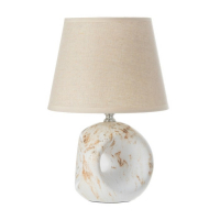 Лампа настольная керамика Е14 40Вт 220В "Песчаное время" под мрамор 30х19,5х19,5 см RISALUX Лампа настольная керамика Е14 40Вт 220В "Песчаное время" под мрамор 30х19,5х19,5 см RISALUX