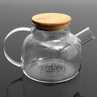 Чайник стеклянный заварочный с бамбуковой крышкой «Моментов счастья», 1000 мл Чайник стеклянный заварочный с бамбуковой крышкой «Моментов счастья», 1000 мл