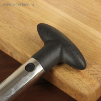 Фигурный нож для ананаса/нарезки фруктов, 9&times;25 см, цвет черный