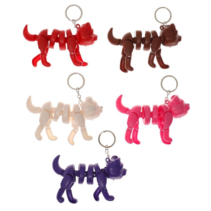 Развивающая игрушка &laquo;Собака&raquo; световая на брелке, цвета МИКС