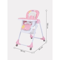 Стульчик для кормления Nature Pink, цвет розовый