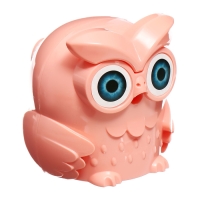 Точилка механическая с контейнером Сова Персиковая Точилка механическая с контейнером Сова Персиковая