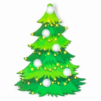 Игра на липучках на новый год. Веселые липучки &laquo;Елочка-красавица&raquo;, змея