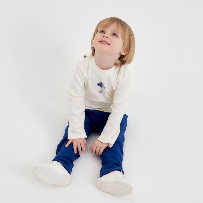 Футболка с дл. рукавом Крошка Я Little berry р. 62-68, молочный Футболка с дл. рукавом Крошка Я Little berry р. 62-68, молочный