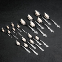 Набор столовых приборов «Тройка», 30 предметов, художественная роспись, декоративная коробка Набор столовых приборов «Тройка», 30 предметов, художественная роспись, декоративная коробка