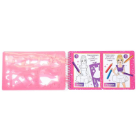 Книга с наклейками и трафаретами &laquo;Альбом дизайнера. Модный показ&raquo;