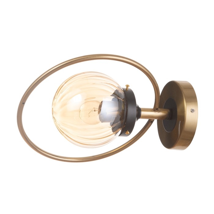 Бра Бра "Салли" 1х60Вт Е27 Медный, чёрный 26х13х33см