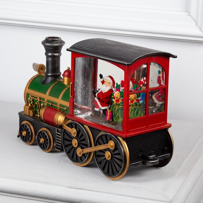 Светодиодная фигура &laquo;Паровоз&raquo; 31 &times; 17 &times; 10 см, пластик, батарейки ААх3 (не в комплекте), USB, свечение тёплое белое