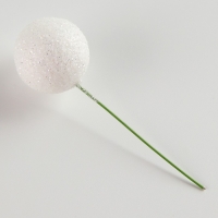 Фигурка для поделок и декора на проволоке «Шар», набор 15 шт., размер 1 шт. — 3 × 9 см, цвет белый Фигурка для поделок и декора на проволоке «Шар», набор 15 шт., размер 1 шт. — 3 × 9 см, цвет белый