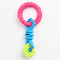 Игрушка жевательная "Всегда вместе!", TPR, 18,5 см, круг/конфета/шестерёнка Игрушка жевательная "Всегда вместе!", TPR, 18,5 см, круг/конфета/шестерёнка