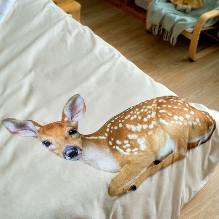 Постельное бельё &laquo;Этель: Олененок&raquo;, 1.5 сп., 143х215 см., 150х214 см., 50х70 см. - 1 шт., 100% хл., бязь