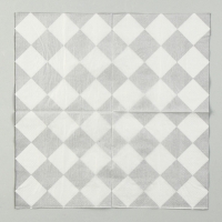 Салфетки бумажные «Чёрные ромбики» 33х33 см, набор 20 шт. Салфетки бумажные «Чёрные ромбики» 33х33 см, набор 20 шт.