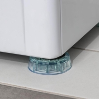 Антивибрационные подставки &laquo;Доляна&raquo;, 4 шт, круглые, цвет прозрачный