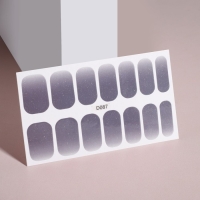 Плёнки для маникюра, 14 шт, с блёстками, цвет графитовый Плёнки для маникюра, 14 шт, с блёстками, цвет графитовый