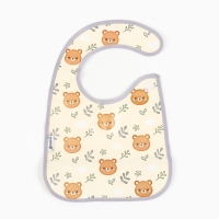 Нагрудник непромокаемый &laquo;Лесная сказка&raquo;, на липучке, с карманом