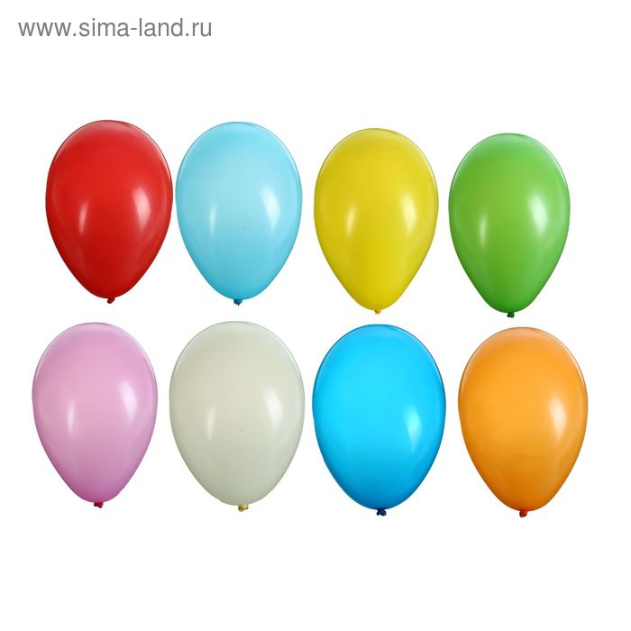 Шар латексный 7 Шар латексный 7", пастель, набор 1000 шт., цвета МИКС