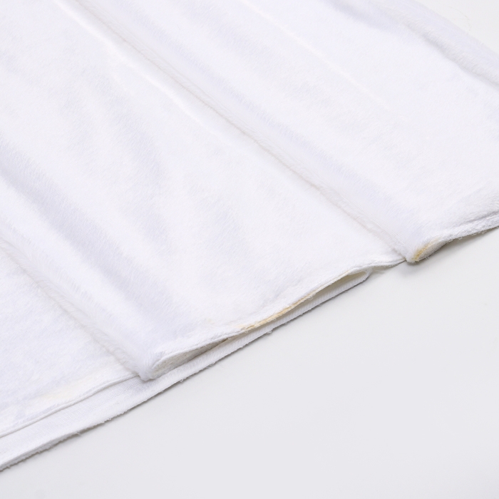 Лоскут c мехом на трикотажной основе, белый, 100 &times; 165 см, 100% п/э