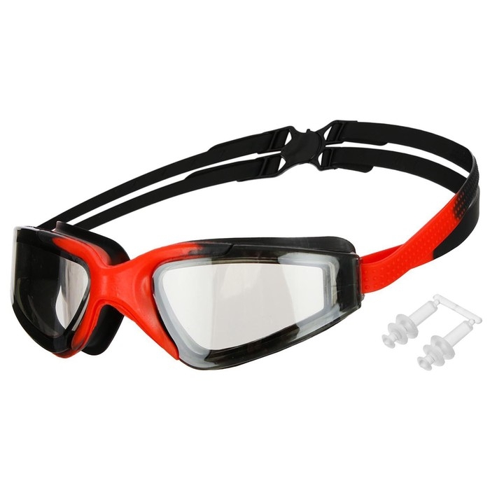 Очки для плавания ONLITOP, беруши, цвета МИКС