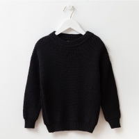 Джемпер детский MINAKU: Casual Collection KIDS, цвет черный, рост 122