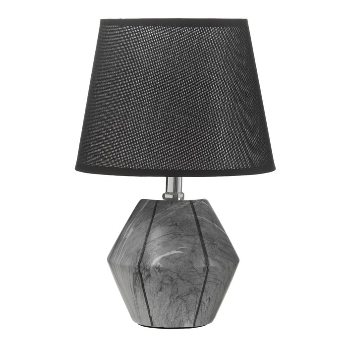 Настольная лампа "Амандин" E14 40Вт серый-черный 23х23х35 см RISALUX