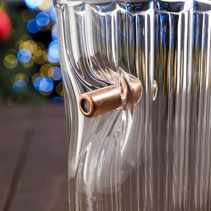 Гранёный стакан с пулей Гранёный стакан с пулей "Новый год", 250 мл