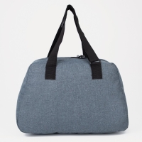 Сумка дорожная на молнии, наружный карман, длинный ремень, цвет серый Сумка дорожная на молнии, наружный карман, длинный ремень, цвет серый