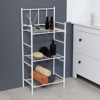 Стеллаж 3-х ярусный напольный, 43&times;26&times;93,5 см, цвет белый