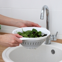 Дуршлаг складной &laquo;Флекс&raquo;, 2,2 л, 29,5&times;24&times;10,5 см, цвет смоки