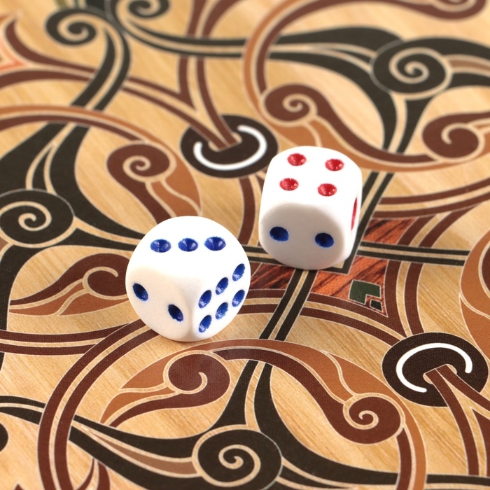 Нарды деревянные большие, с шашками "Богатырь", настольная игра, 60 х 60 см