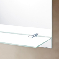 Зеркало &laquo;Ромб&raquo;, с пескоструйной графикой, настенное, с полочкой, 40&times;60 см