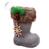 Конфетница &laquo;Сапожок&raquo;, с деревянным элементом