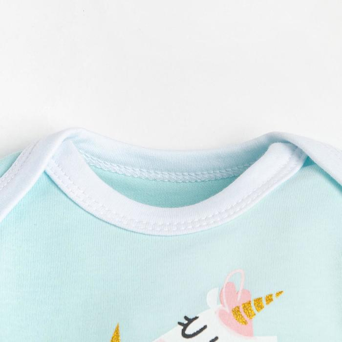 Боди с длинным рукавом Крошка Я "Unicorn", рост 62-68 см