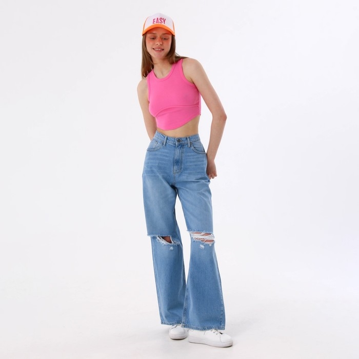 Кепка женская с сеткой EASY, цвет оранжевый, р-р 56 Кепка женская с сеткой EASY, цвет оранжевый, р-р 56