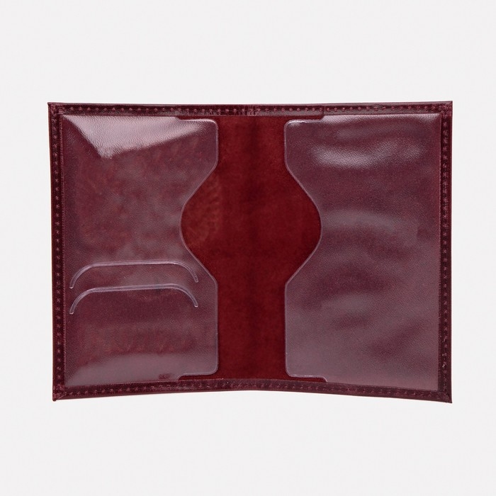 Обложка для паспорта, цвет бордовый