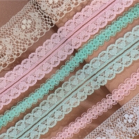 Кружево капроновое, 15 мм × 10 ± 1 м, цвет зелёный Кружево капроновое, 15 мм × 10 ± 1 м, цвет зелёный