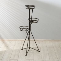 Подставка для цветов, напольная, на 3 горшка, d = 17 см, бронзовая, &laquo;Консул&raquo;