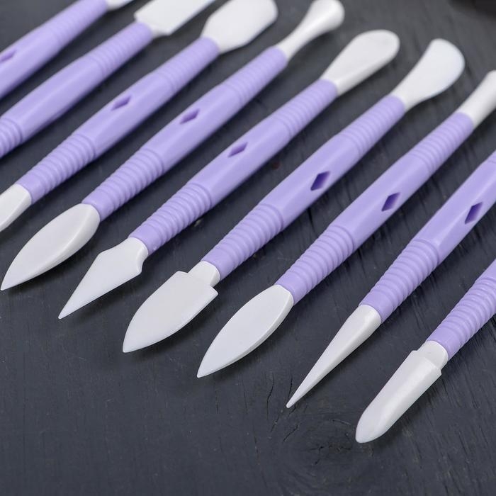 Набор для моделирования кондитерских украшений Доляна, 9 шт, цвет МИКС Набор для моделирования кондитерских украшений Доляна, 9 шт, цвет МИКС