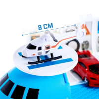 Самолёт - парковка «Авиабаза», с 4 машинками и вертолётом Самолёт - парковка «Авиабаза», с 4 машинками и вертолётом