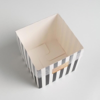 Коробка подарочная для цветов с PVC крышкой, упаковка, &laquo;Счастье ждёт тебя&raquo;, 12 х 12 х 12 см