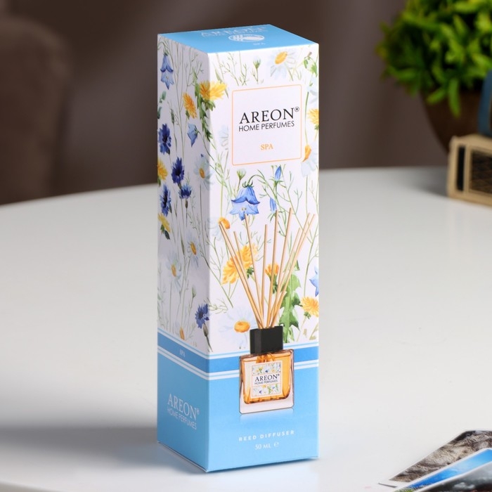 Диффузор ароматический Areon Sticks Garden, бергамот, апельсин, мята, 50 мл