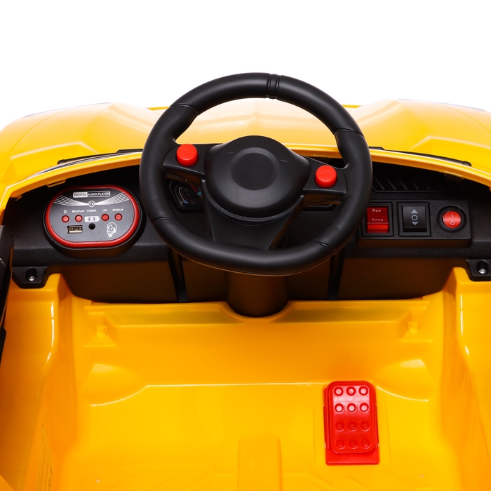 Электромобиль &laquo;Ламбо&raquo;, 2 мотора, цвет желтый