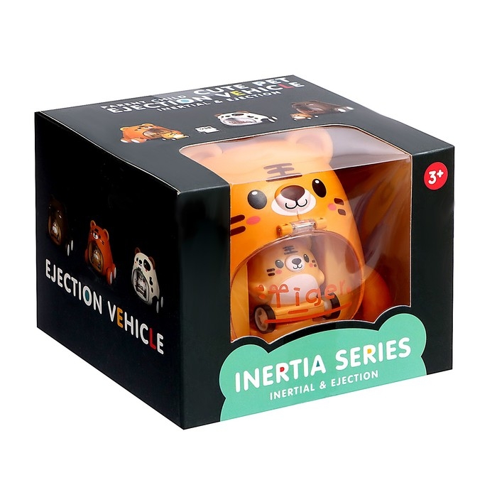 Машина инерционная &laquo;Тигрёнок&raquo;, с запуском, цвет оранжевый