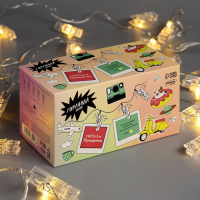 Гирлянда &laquo;Нить&raquo; 5 м с насадками &laquo;Прищепки&raquo;, IP20, прозрачная нить, 30 LED, свечение тёплое белое, 8 режимов, 220 В