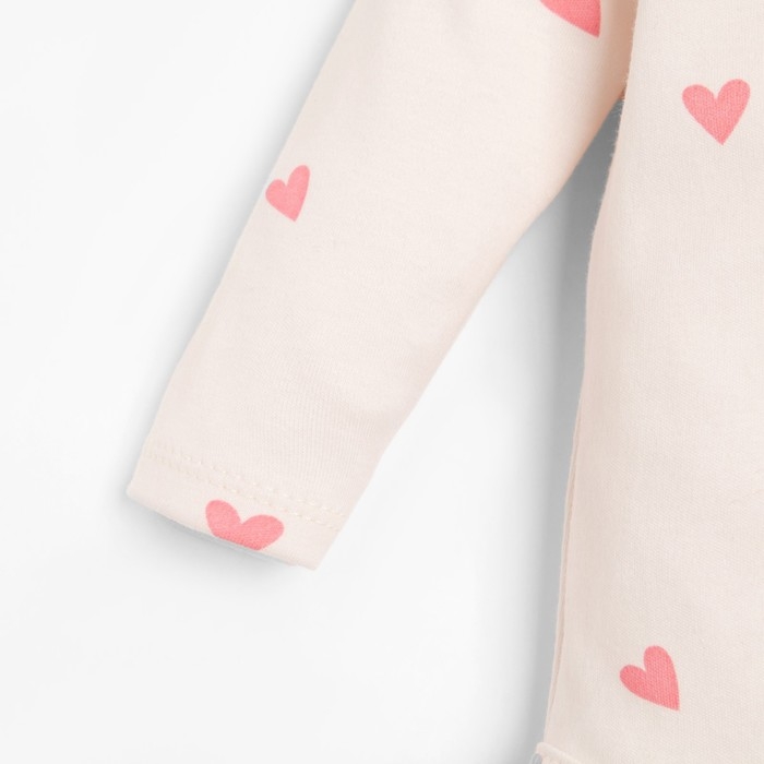 Боди с длинным рукавом в набивку Крошка Я «Зайчик», рост 86-92 см, цвет бежевый Боди с длинным рукавом в набивку Крошка Я «Зайчик», рост 86-92 см, цвет бежевый