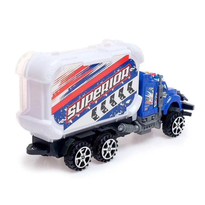 Грузовик инерционный «Пожарная служба», с техникой, МИКС Грузовик инерционный «Пожарная служба», с техникой, МИКС