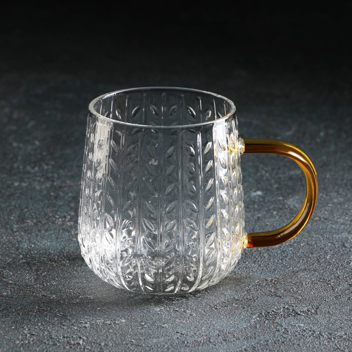 Набор для напитков из стекла Magistro &laquo;Хрусталик&raquo;, 5 предметов: кувшин 1,8 л, 4 кружки 350 мл