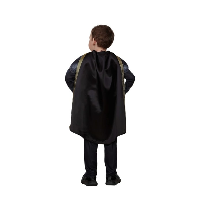 Карнавальный костюм супергерой &laquo;Чёрный Адам&raquo;, с мускулами, р. 34, рост 134 см